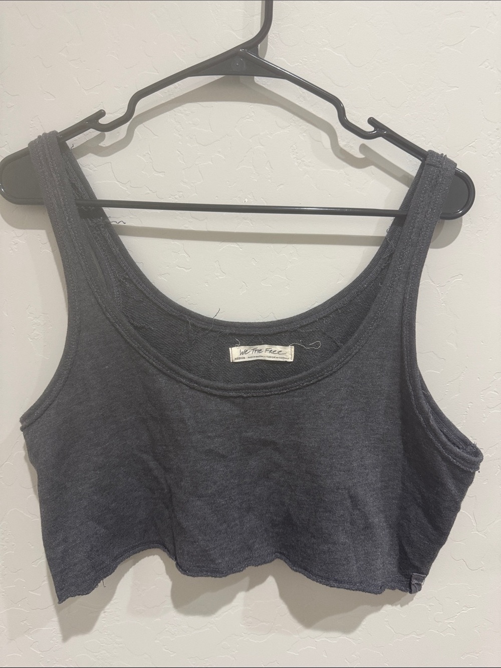 Free People Charcoal Cropped Tank Top - Women's